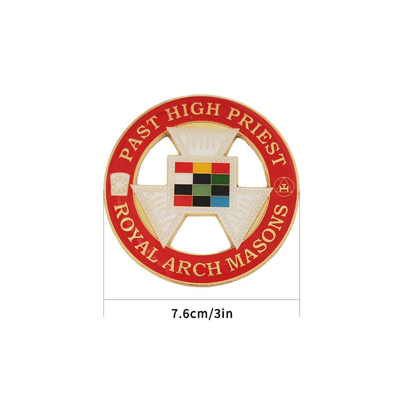 Masonic Car Emblem Badge ROYAL ARCH MASONS PAST HIGH PRESIDENT Freemason Car Styling Body Side Sticker Symbol Gift Accessories