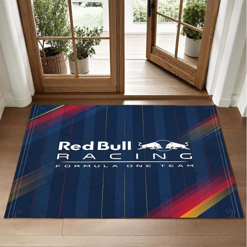 Кристально-бархатный ковер с дизайном Red Bull Racing, мягкий декоративный коврик для спальни, прихожей
