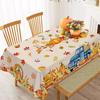 European-style Checkered Fringed Tablecloth, Washable Polyester Tablecloth, Suitable for Wedding, Kitchen, Coffee Shop, Table De