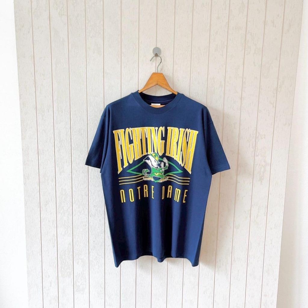 Vintage 1990s Notre Dame Fighting Irish t-shirt/ Team Hanes/ size L