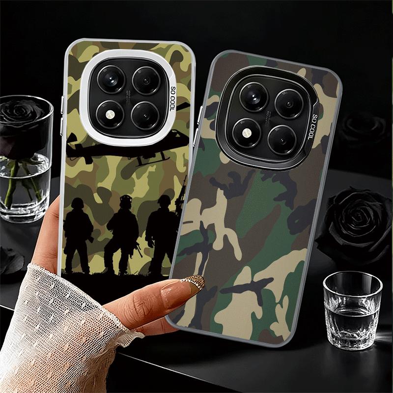Мягкий чехол для телефона с камуфляжным военным рисунком для Samsung Galaxy S24 S25 FE S26 Edge S23 Ultra S22 Plus S21 + Ударопрочная задняя крышка