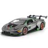 Масштаб 1/32 Lambo Huracan ST EVO, литая под давлением модель автомобиля, игрушечный автомобиль с откатным механизмом, звуком и светом для детей, коллекция подарков для мальчиков и девочек