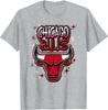 Футболка с аэрографическим логотипом Chicago Bulls