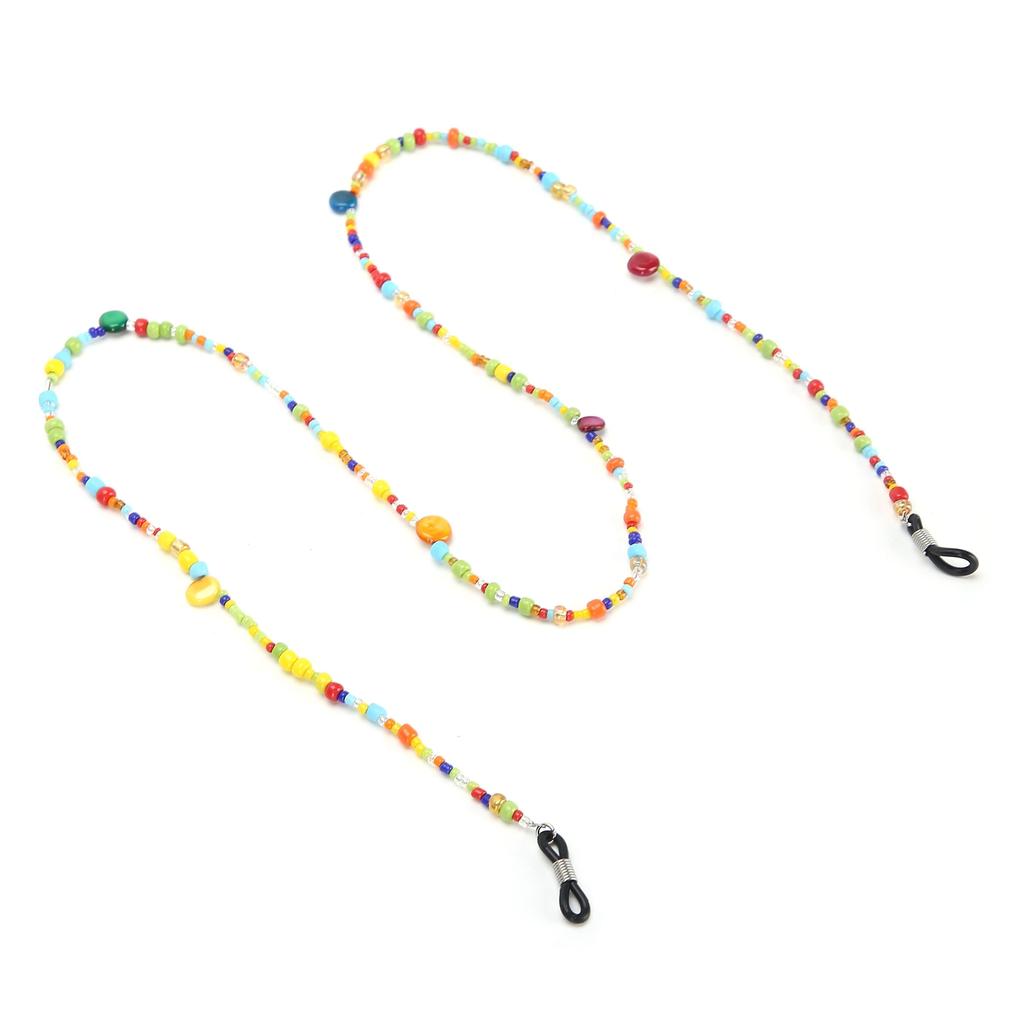 Цепочка для очков из смешанных цветных бусин Изысканный ремешок-шнурок для очков Ювелирный аксессуар