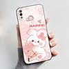 Black Case For Itel P33 Plus Bumper Soft Silicone Jelly Shell Anime Popular Sunflower Wildflower Painted Shockproof Cover