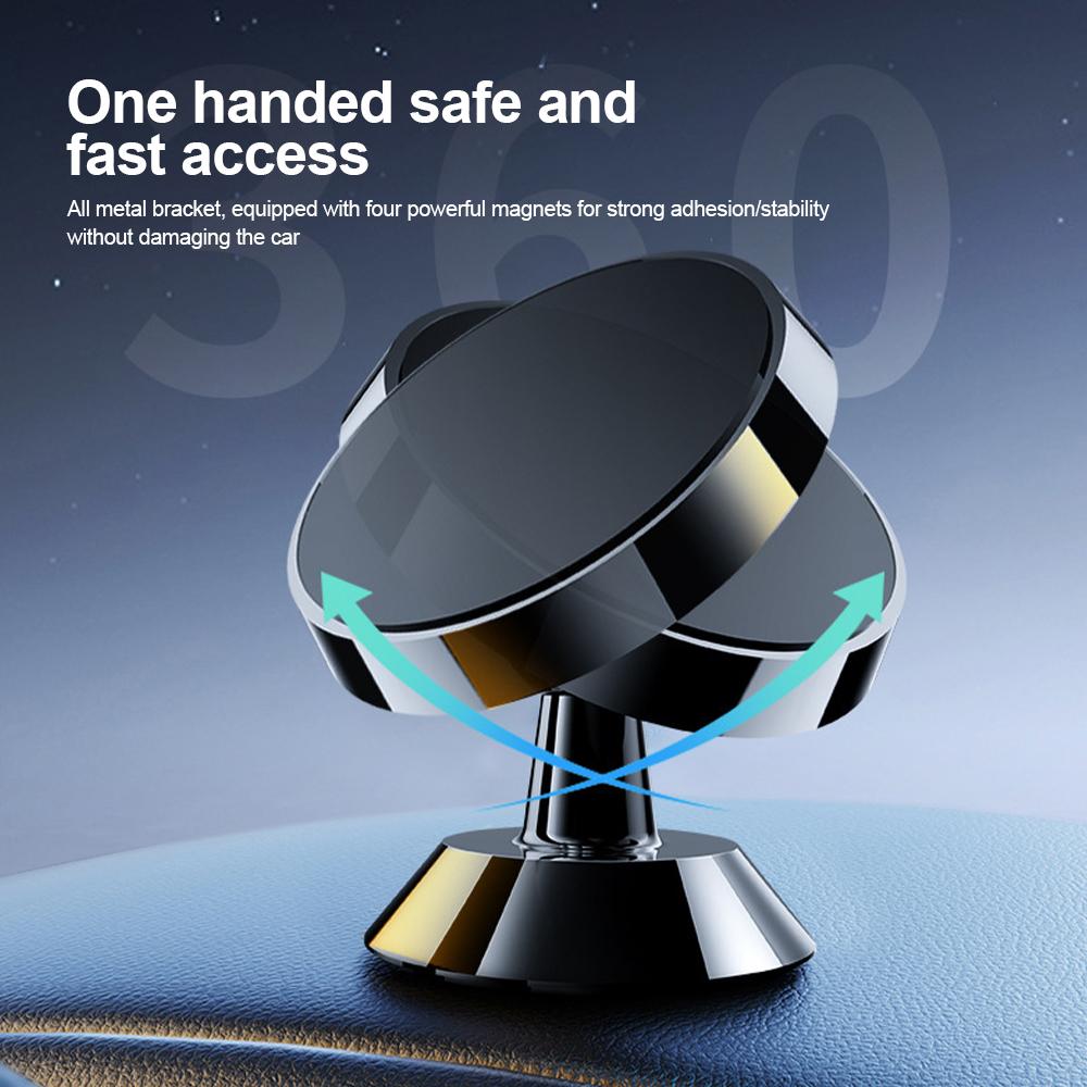 Magnetic Car Phone Holder Magnet Mount Mobile Cell Phone Stand GPS Support For iPhone 14 13 12 Pro Xiaomi Huawei Samsung Oneplus