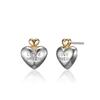 LOVEMBER [silver 925] Double Heart Studs