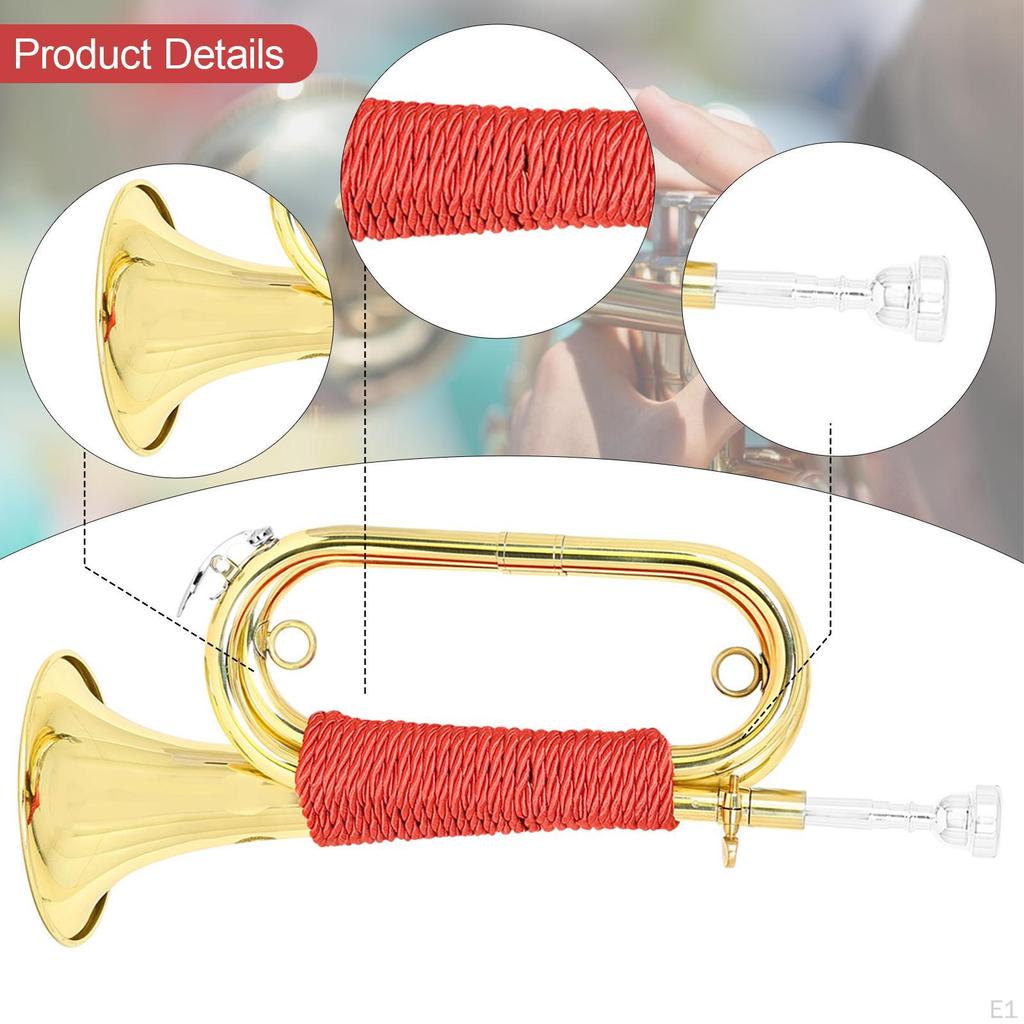 Trumpet Classic Copper Blowing Bugle for Kids Performance Beginners