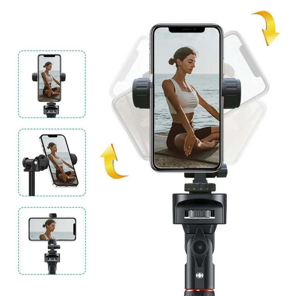 Вращающийся горизонтальный и вертикальный держатель для телефона, многофункциональный аксессуар для телефона, подсветка монитора, штатив, зажим