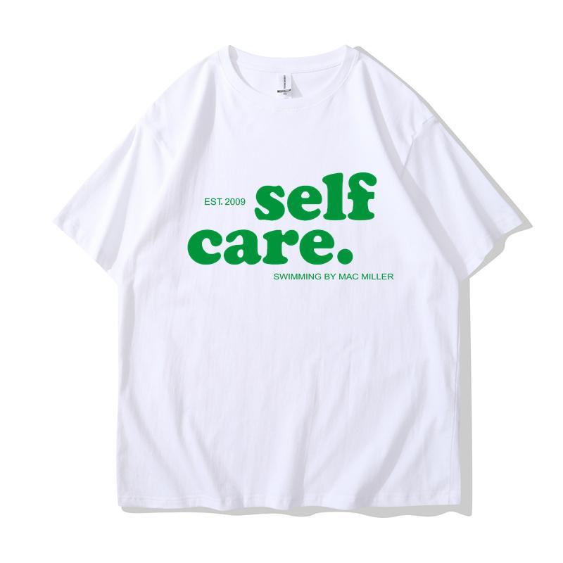 Футболки Macc Miller Self Care Heavy Mental Casual Men Tee Shirt Short Sleeve Summer Spring T Shirts Hip Hop Streetwear Clothes