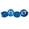 4Pcs Alloy Rims & Tires RC Car Wheels for 1/18 WLtoys A959-B A979-B A959 A969