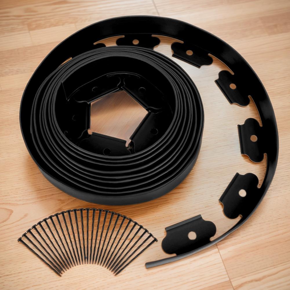 10-метровый гибкий комплект для окантовки газона с 30 кольями, пластиковый комплект для окантовки ландшафта, комплект для клумб и газонов