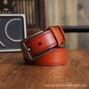 Retro Belt Leather Pin Buckle First Layer Pure Cowhide Handmade Personalized Casual Jeans Youth Versatile