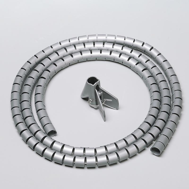 Minimalist 10mm Cable Tie & Wire Management Spiral Wrap Tube Organizer