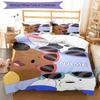 3pcs Custom Name We Bare Bears Bedding Set Duvet Cover Closure Includes 1 Duvet Cover & 2 Pillowcases, Soft and Comfortable for All Seasons.