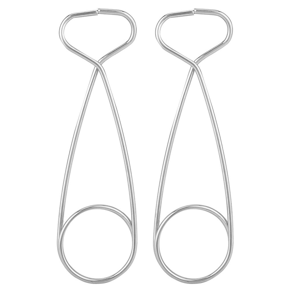 2Pcs Stainless Steel Fish Mouth Jaw Spreaders Hanging Hook Rack for Cooker Water Bottle