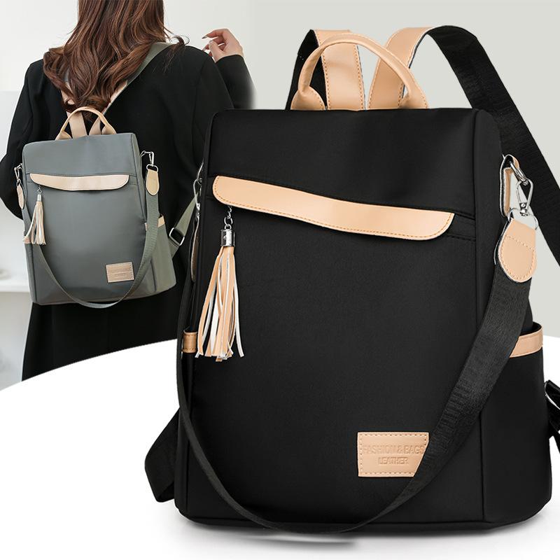 Multifunctional anti-theft backpack Large capacity urban simple commuter backpack Women's versatile casual shoulder bag
