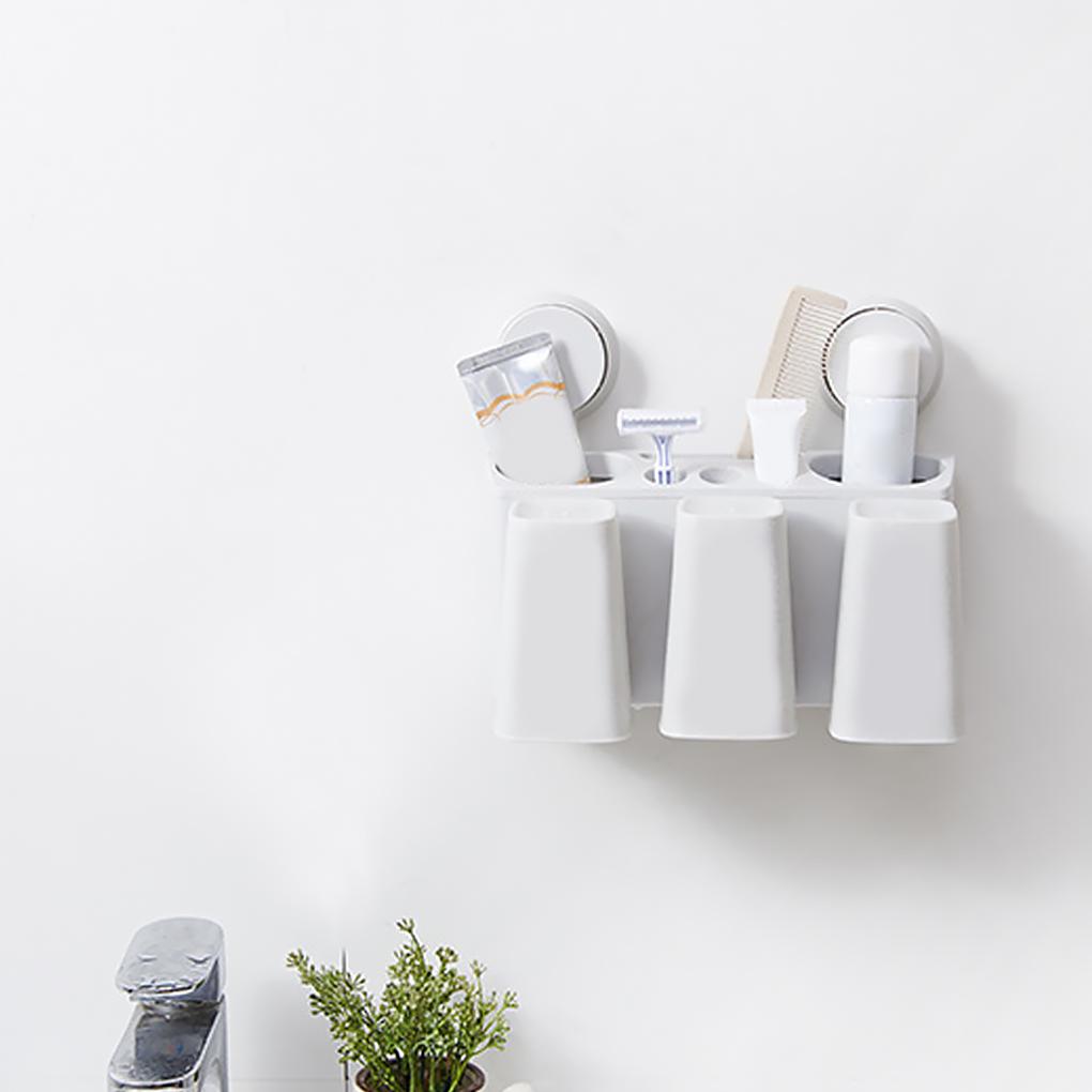 Держатель зубных щеток, органайзер, настенный держатель для зубной пасты в ванной, контейнер для ополаскивателя полости рта