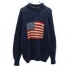 POLO COUNTRY Ralph Lauren Винтажный трикотажный свитер из хлопка с длинным рукавом Женский Б/У