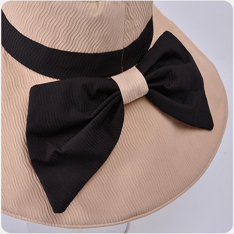 Рыбацкая шляпа с большими полями, летняя уличная шляпа от солнца с бантом, туристическая шляпа от солнца, женская пляжная шляпа-ведро