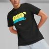 Puma Футболка с граффити и мультяшным принтом, винтажная американская спортивная, дышащая, быстросохнущая, с круглым вырезом, мужские топы с обычными рукавами, черные 622553-01