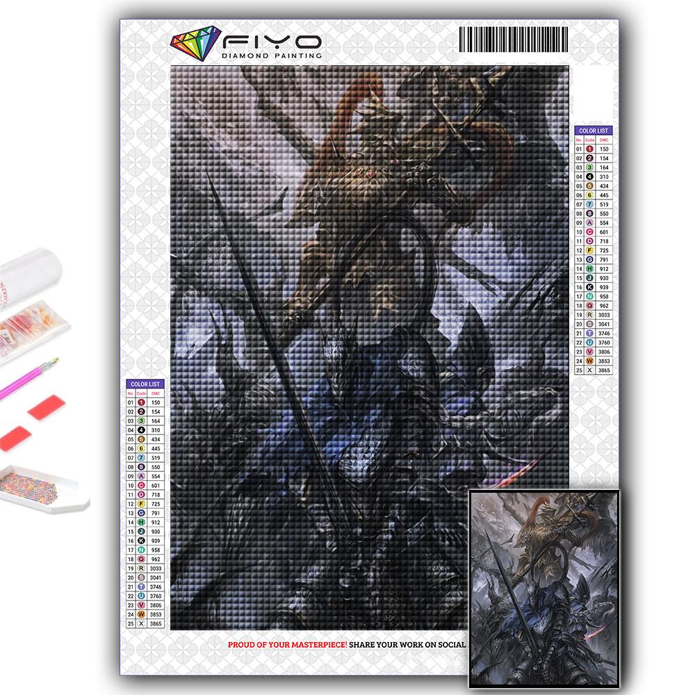 DIY 5D Diamond Painting Game Dark Souls Cross Stitch Kit Full Drill Embroidery Mosaic Art Picture of Rhinestones Gift
