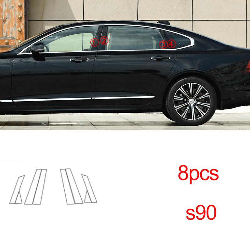 Для Volvo XC60 XC90 XC40 V90 V60 S60 S90 Аксессуары ТПУ Специальное автомобильное окно Автомобильная боковая стойка Прозрачная защитная пленка Наклейка
