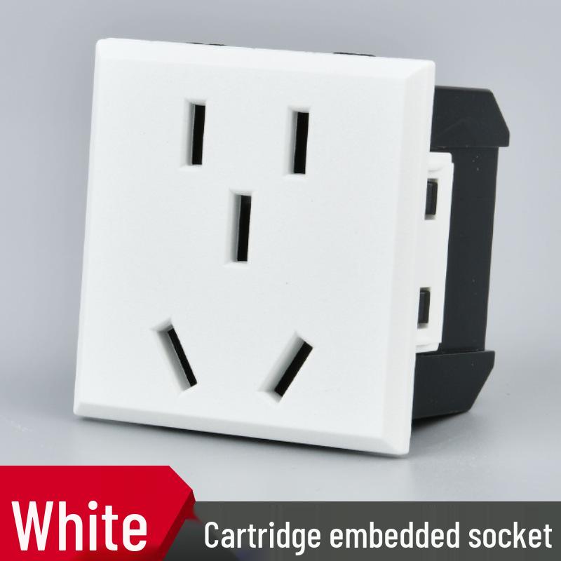 Модуль розетки переменного тока двойного типа 10А с защитной крышкой - Новый национальный стандарт