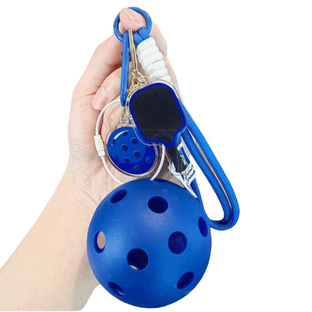Detachable Pickleball Racket Pendant Acrylic Fitness Series Pendant  Bag Accessories