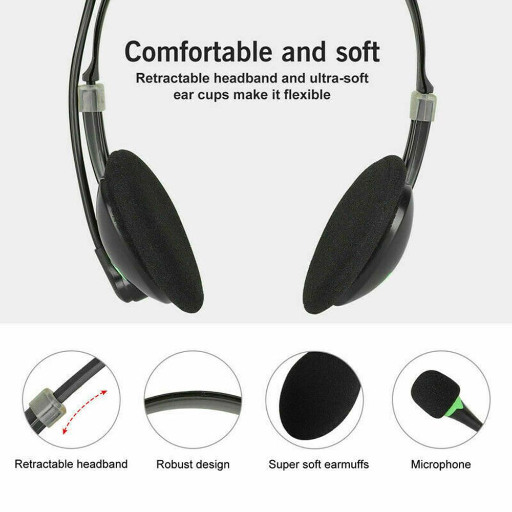 Проводная USB-гарнитура Handfree Call Center Офисные наушники Surround Sound & HD Microphone Наушники Игровые наушники Overear для ПК Ноутбука
