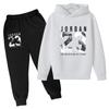2026 Kids New Autumn Winter Casual Long Sleeve Pullover 2pcs Hoodie+Pants Tracksuit 3-12Yrs Girl Boy Basketball Coat Clothes Set
