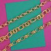 AUGUST ALICE Bold Oval Chain Bracelet _ Gold