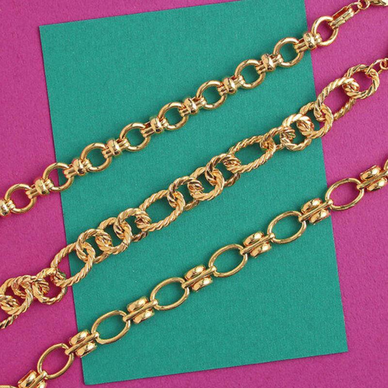 AUGUST ALICE Bold Oval Chain Bracelet _ Gold