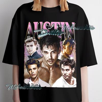 Vintage Austin Butler Mens Kids T Shirt, Faded Graphic Design Tee