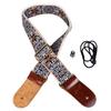 Embroidered Ukulele Strap Ethnic Style Adjustable Length Nylon Leather Comfortable Fit Ukulele