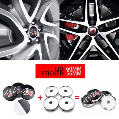 4 шт. 56/60 мм Для Cupra FR Leon Formentor Ibiza 6l Ateca Cordoba E-Racer Exeo Alhambra Колпачки на центральные отверстия колес автомобиля Крышка с логотипом
