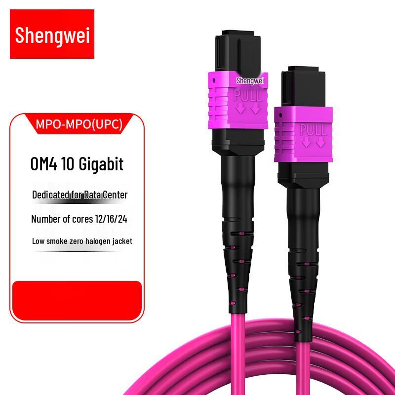 Shengwei 400G/800G Data Center MPO OM4 Fiber Patch Cable