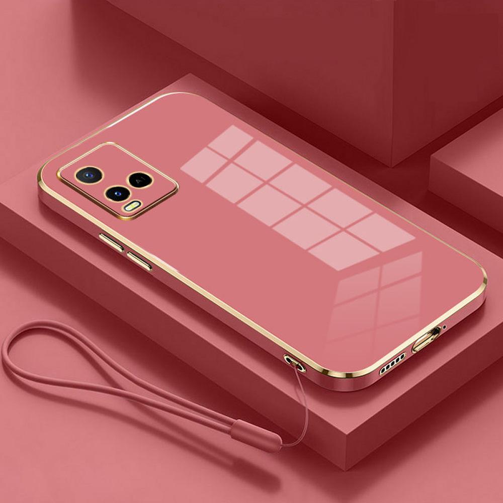 Для Vivo Y33S 4G чехол Роскошный квадратный чехол Vivo Y21 Y21S Y21A Y21T Y33T чехол для телефона противоударный силиконовый чехол Fundas