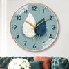 Modern Simple Fashion Wall Clock Non-punching Silent  Non-ticking Wall Clock for Wall Decoration Living Room Bedroom Kitchen
