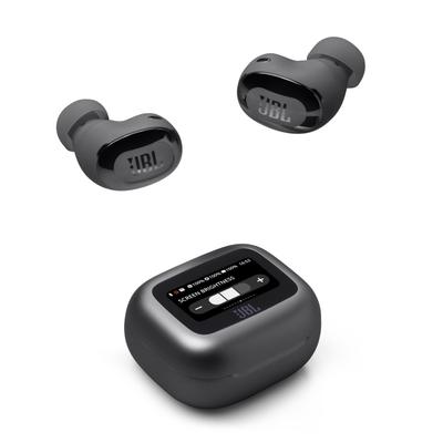 Наушники JBL LIVE BUDS 3 с дисплеем Smart Touch, совместимы с высоким разрешением, шумоподавлением, динамическим драйвером 10 мм (черный)