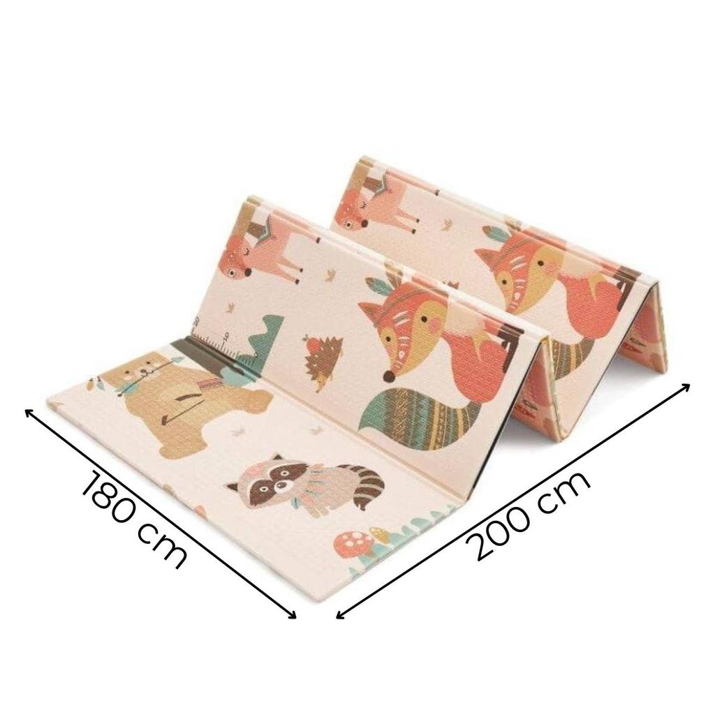 10 мм складной коврик из пены "Полет на воздушном шаре" 200 х 180 см