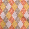 oneOone Cotton Flex Light Green Fabric Check Argyle Dress Material Fabric Print Fabric By The Yard 40 Inch