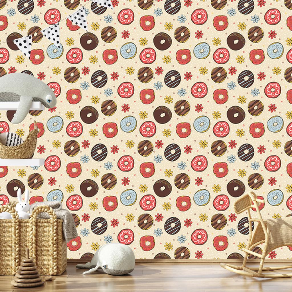 Wallpaper Colorful Flower Buds for Living Room and Bedroom 50x1000
