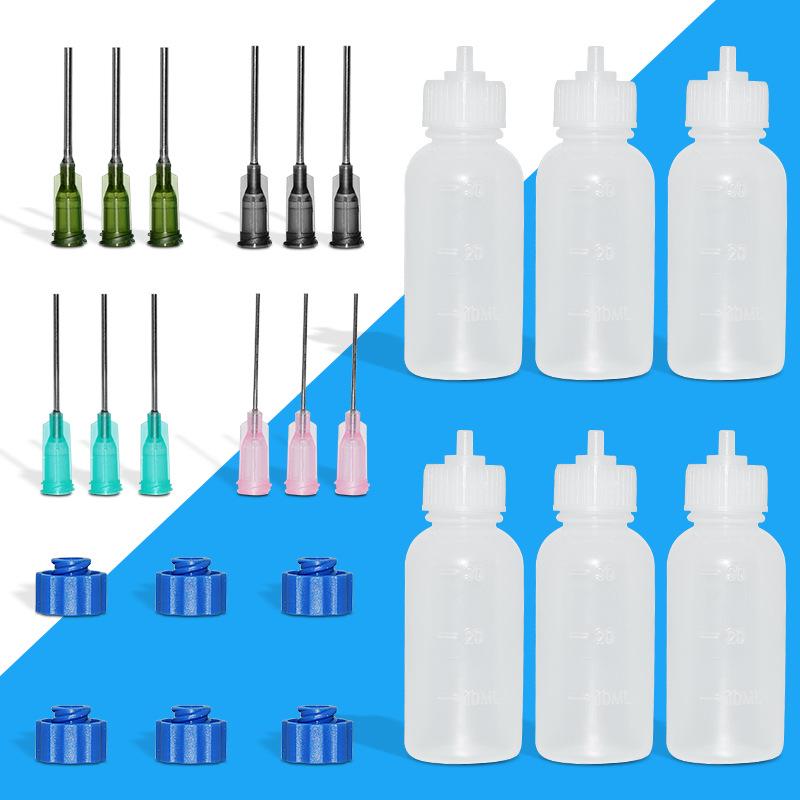 Needle Tip Dispensing Bottle, 30ml: Ideal for Alcohol, PCB Cleaner, Flux, Paint, Epoxy Resin, and Small Oil Applications.