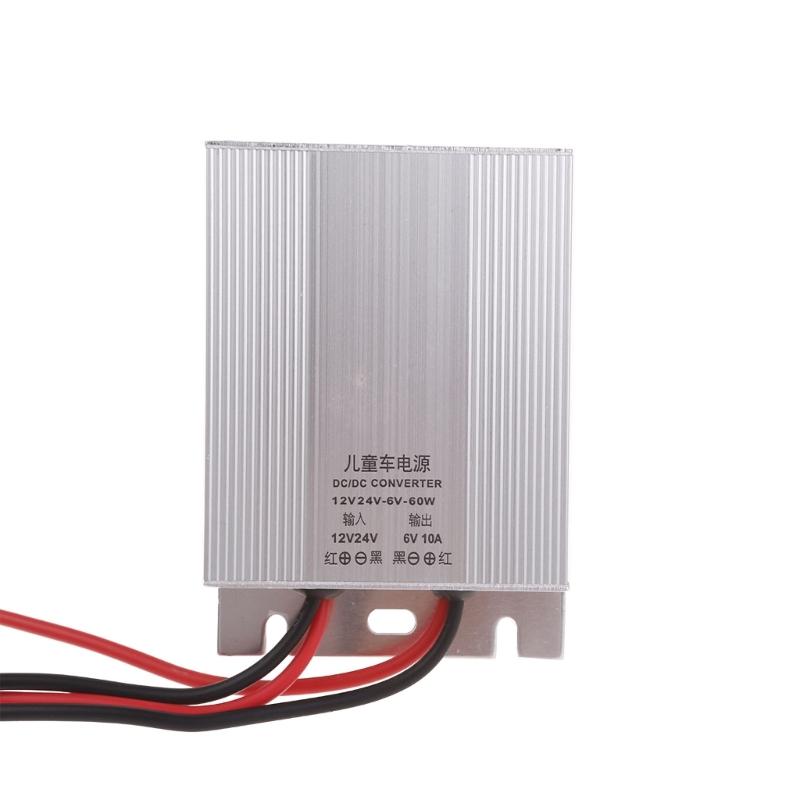 Преобразователь напряжения питания DC 12V/24V в DC 6V 10A, 6V 15A, 6V 20A 60W 90W 120W, Водонепроницаемый трансформатор-преобразователь напряжения