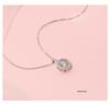 Серебряное ожерелье S925 Живое: Корейская стильная цепочка на ключицу с подвеской - Идеальный рождественский подарок для нее