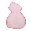 Kawaii Pink Cartoon Wallet Tufted Mat - Plush Shaggy Floor Rug for Bedroom/Gaming Room, Machine Washable Non-Slip Anime Decor with Irregular Shape