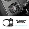 Наклейка из настоящего мягкого углеродного волокна для Seat Ibiza 6j 2009 2010 2011 2012 2013 2014 LHD RHD Рамка переключателя фар автомобиля Внутренняя отделка