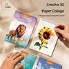 Детская бумажная цифровая 3D-книга-пазл, ручная сборка, животные, мозаика, коллаж, наклейки, концентрация, раннее развитие, игрушки для детей