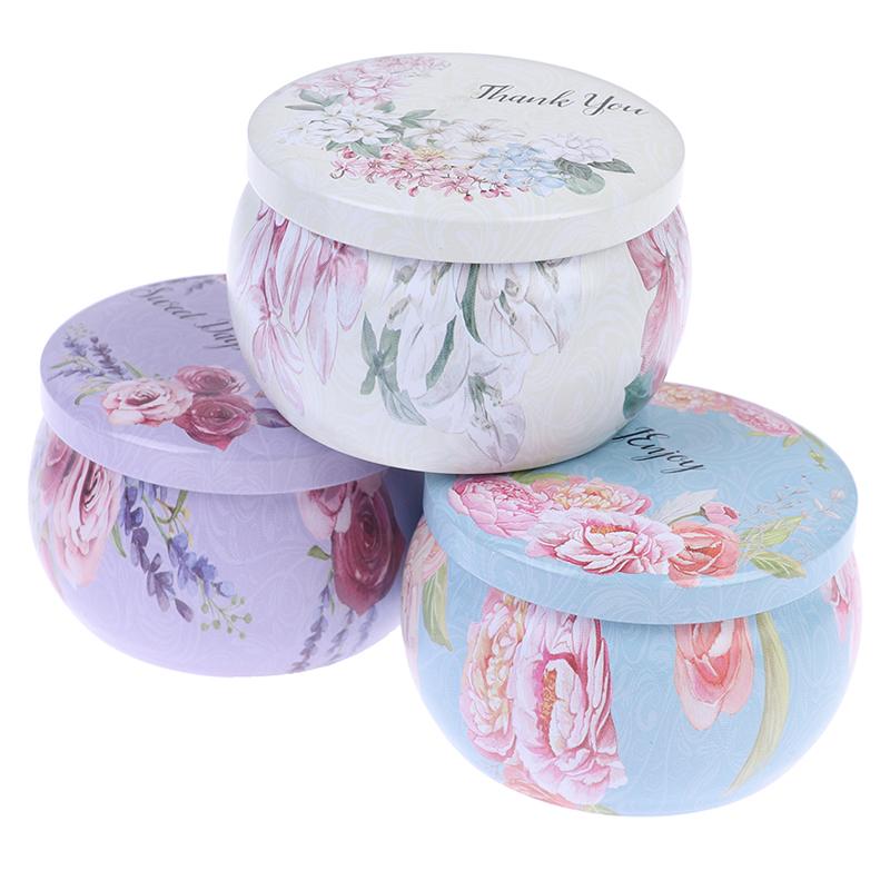 Пустая жестяная коробка Банки Банки Контейнеры Фитиль Наклейка Центровка Ароматические свечи DIY Изготовление Принадлежности